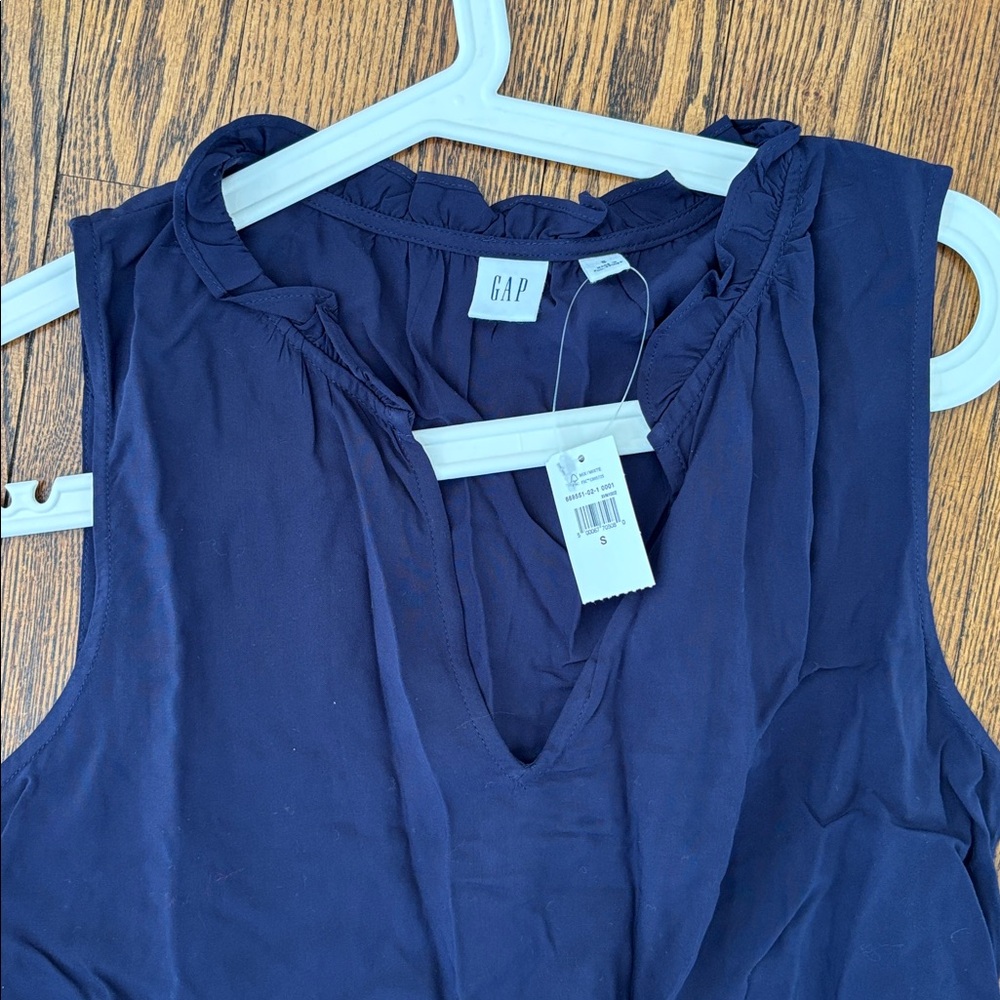 NWT gap navy blue dress - tiers - Picture 2 of 3